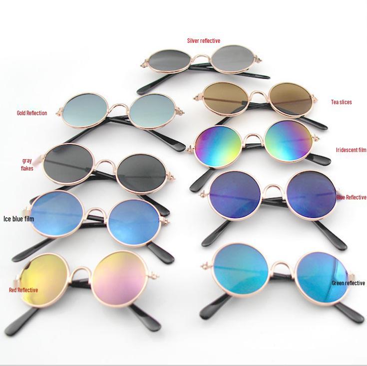 Trendy Cat Sunglasses - UV Protection Cool Metal Accessories for Pets