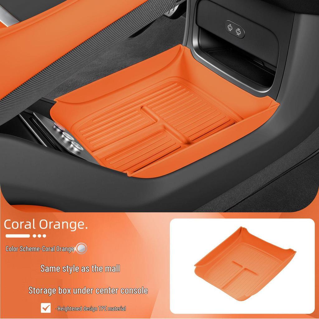 Silicone Pad for Xiaomi YU7 Central Console Armrest Box Organizer