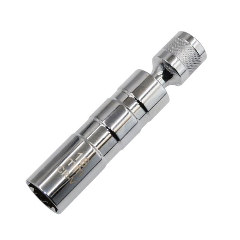 Professioneller Zündkerzenabzieher mit 360°-Drehung, Heavy-Duty, drehbare Zündkerzenschlüssel, geeignet für enge Arbeitsbereiche