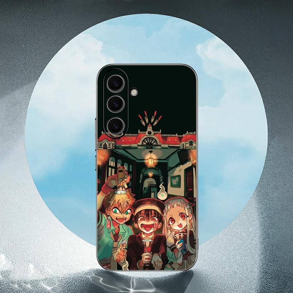 Animation Toilet Bound Hanako Kun Yugi For Samsung Galaxy S23 S24 S25 Ultra S22 Plus S21 Black Soft Case Waterproof Soft Case