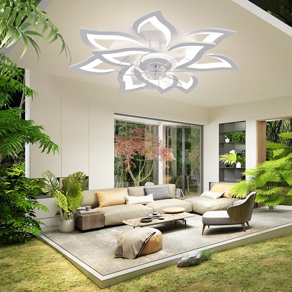 Modern Lighting Ceiling Fan Living Room Lighting Remote Control Ceiling Fan Suitable Bedroom Living Room Restaurant Fan Light