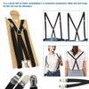 1.5CM Wide Unisex Adjustable Strap - X Back with Metal Hooks, 4 Clips, 2 Pieces