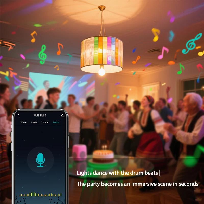 Tuya Smart Bluetooth LED Bulb 220V 10W12W E27B22 Base LED Light RGB Smart Life APP Remote Control Gateway Accessible