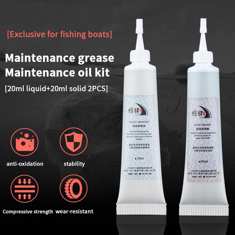 2Pcs Bearing Lubricant Oil Gear Protective Grease Maintenance Oil For Fishing Reel Grease Fishing Maintenance Tool
