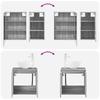 Bathroom Cabinet Set 5 pcs Grey Sonoma 53 x 15.5 x 70 cm