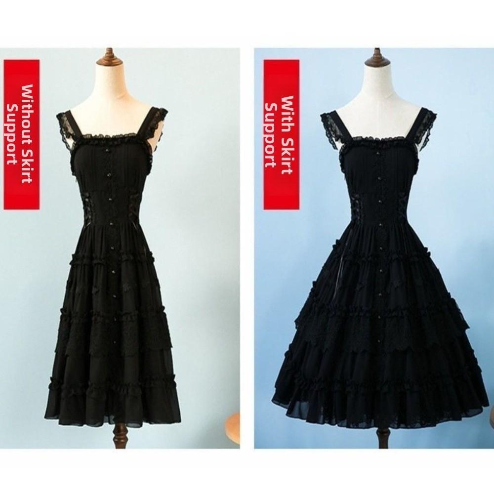 Elastic Waist Lolita Petticoat 2 Hoops Children Petticoat Cute Crinoline Underskirt  Party Dance
