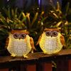 Solar Owl Hanging Lanterns Garden Light Waterproof Metal Decorative Solar Lantern Lights for Outdoor Patio Yard Table Pathway