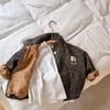Chaqueta Casual Corta de Manga Larga de Primavera para Niños con Solapas Personalizadas