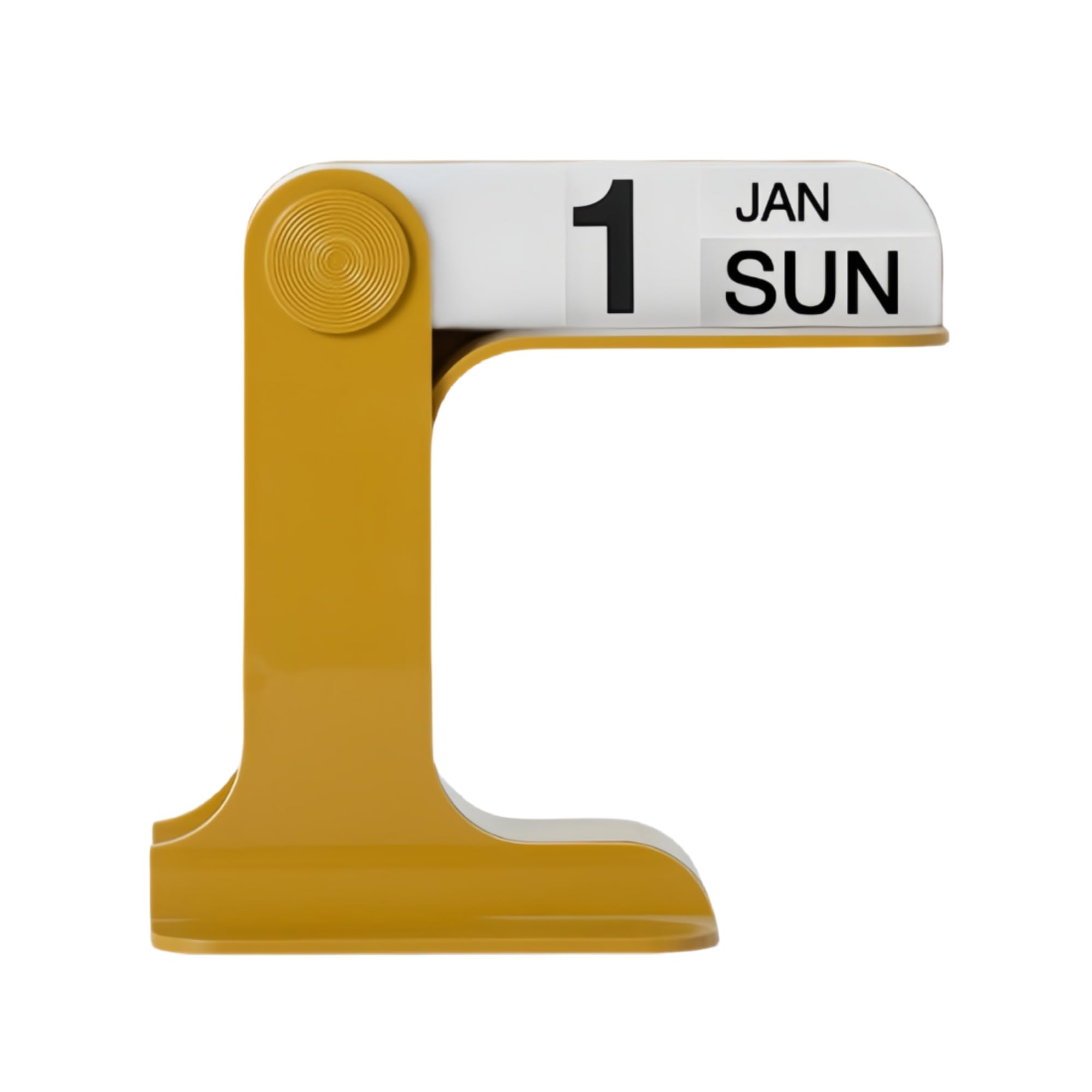 Omklapbare bureaukalender Desktop Maandelijkse Wekelijkse Dagelijkse Kalender voor Kantoor Huisdecoratie Herbruikbaar Bureauornament Accessoire 16x17x9cm Geel geel