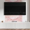 Self-adhesive Vinyl Panel With Decorative Print 120x60 cm Marble Pattern with Waves