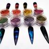 3D Magnetic Chameleon Nail Art Powder - Cat Eye Blue Tears