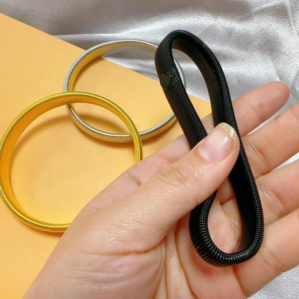 Men's Simple Elastic Metal Bangle Armlet Sleeve Holder