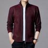 Automne Hiver Pull Tricot Col Montant Homme Automne Hiver Cardigan Tops Coréen Slim Couleur Unie Manteau Pull Veste