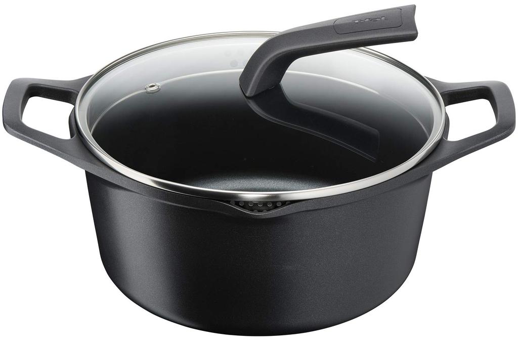T-fal Castline Aroma Stew Pot, 20cm, Black, E22144