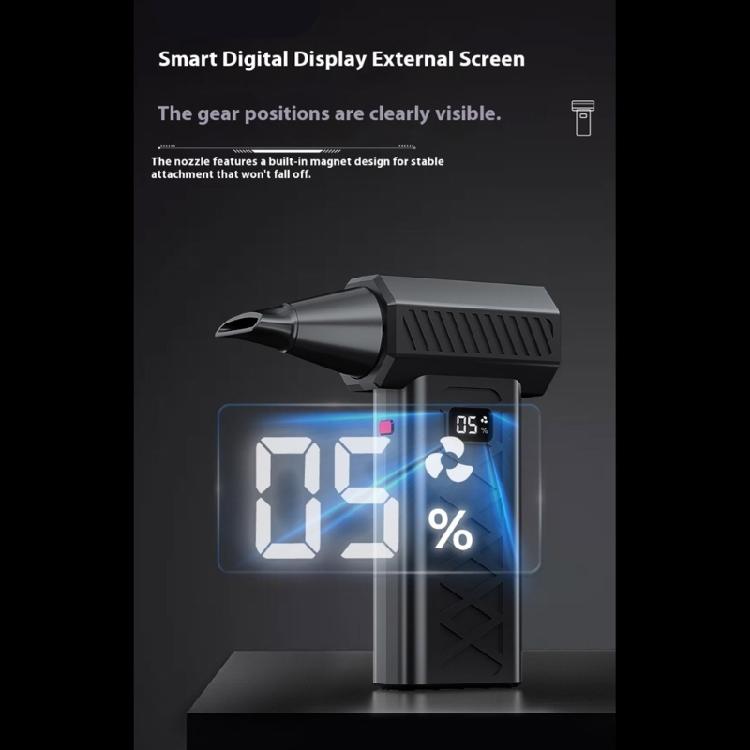High Speeds Rechargeable Blower with Digital Display Practical Dust Removal Blower for Enhancing Dust Removal Tasks