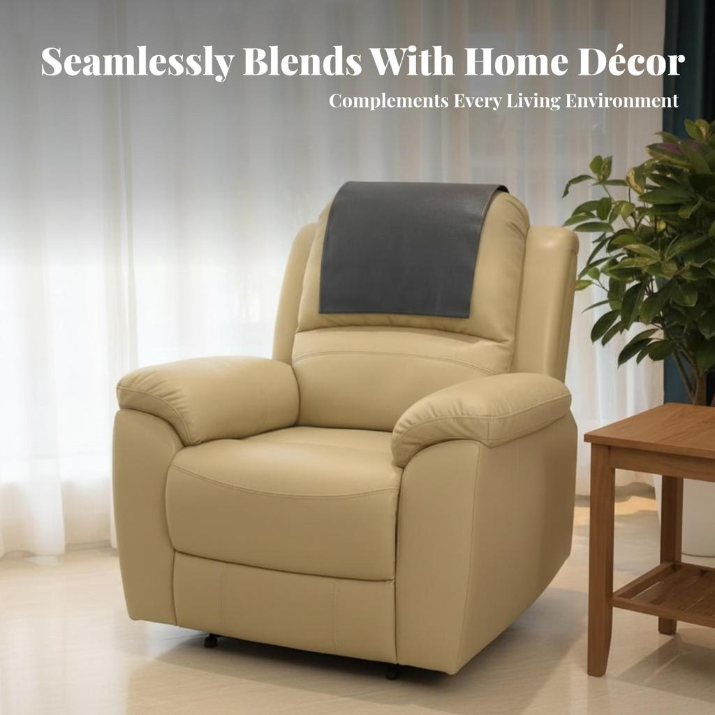 Recliner Headrest Protector Rectangular Cover 43 X 69 Cm Coffee Carton