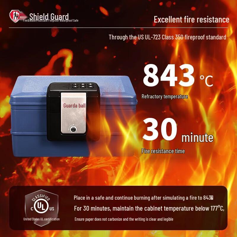 Cassaforte ignifuga Shield 2030DC per documenti formato A4 con serratura elettronica