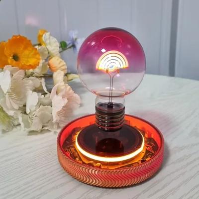 Black Technology Magnetic Levitation Rainbow Light Bulb Glass Material Romantic Atmosphere Creative Atmosphere Night Light