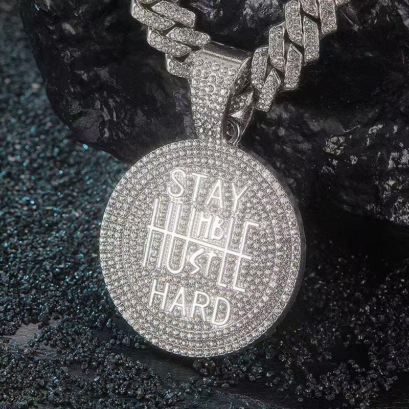 European-American Exaggerated Hip Hop Rhinestone Pendant Jewelry for Men & Women