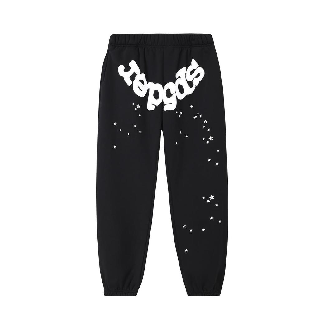 Young Thug Style Foam Letter Hoodie - Pink Hip-Hop Sweatshirt for Couples