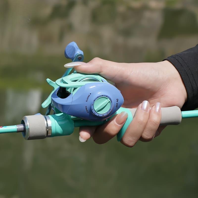 High Quality Casting Reel Macaroon Color High Quality Aluminum Alloy Suitable for Left and Right Hand Freshwater and Saltwater Fishing Reels