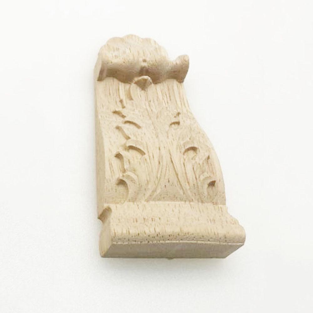Holzschnitzerei Möbelverbesserung Holzfiguren Eckrahmen Applikation Wand Tür Ornamente Aufkleber Heimdekor
