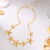 Fashion Charm Gold Color Sea Star Belly Chain for Women Sexy Exaggerated Starfish Waist Chain Summer Beach Bikini Dress Jewelry