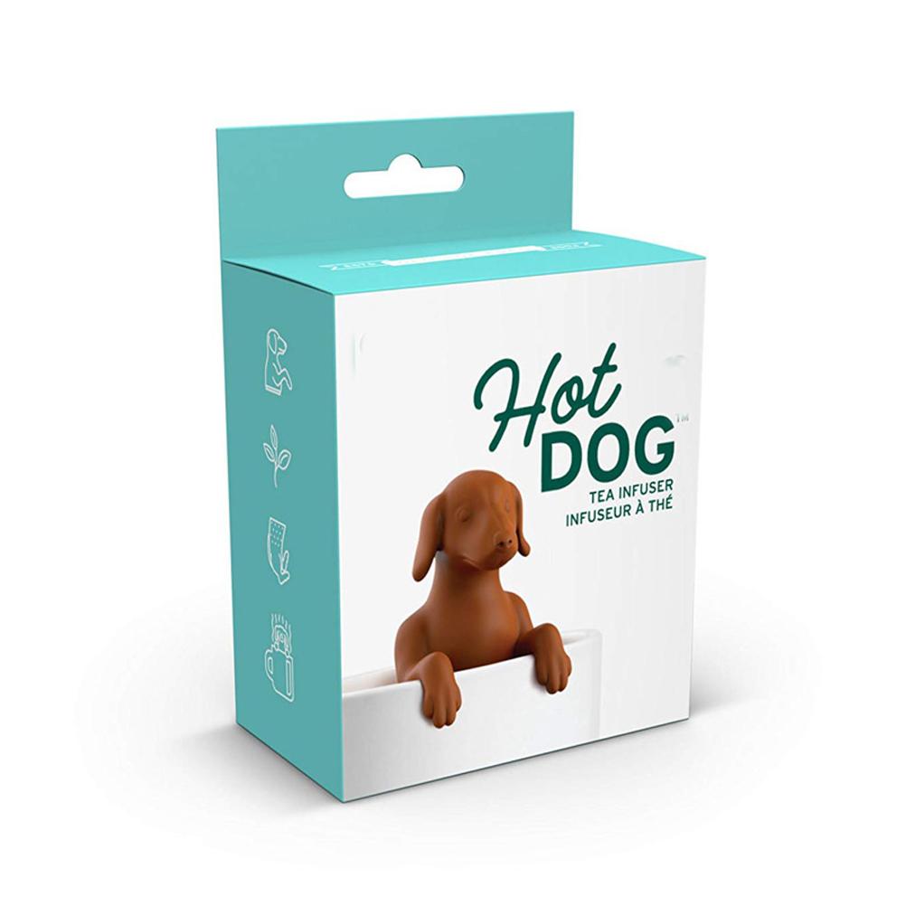 Silicone Dachshund Tea Infuser Cute Dog Shape Tea Strainer for Loose Leaf Black