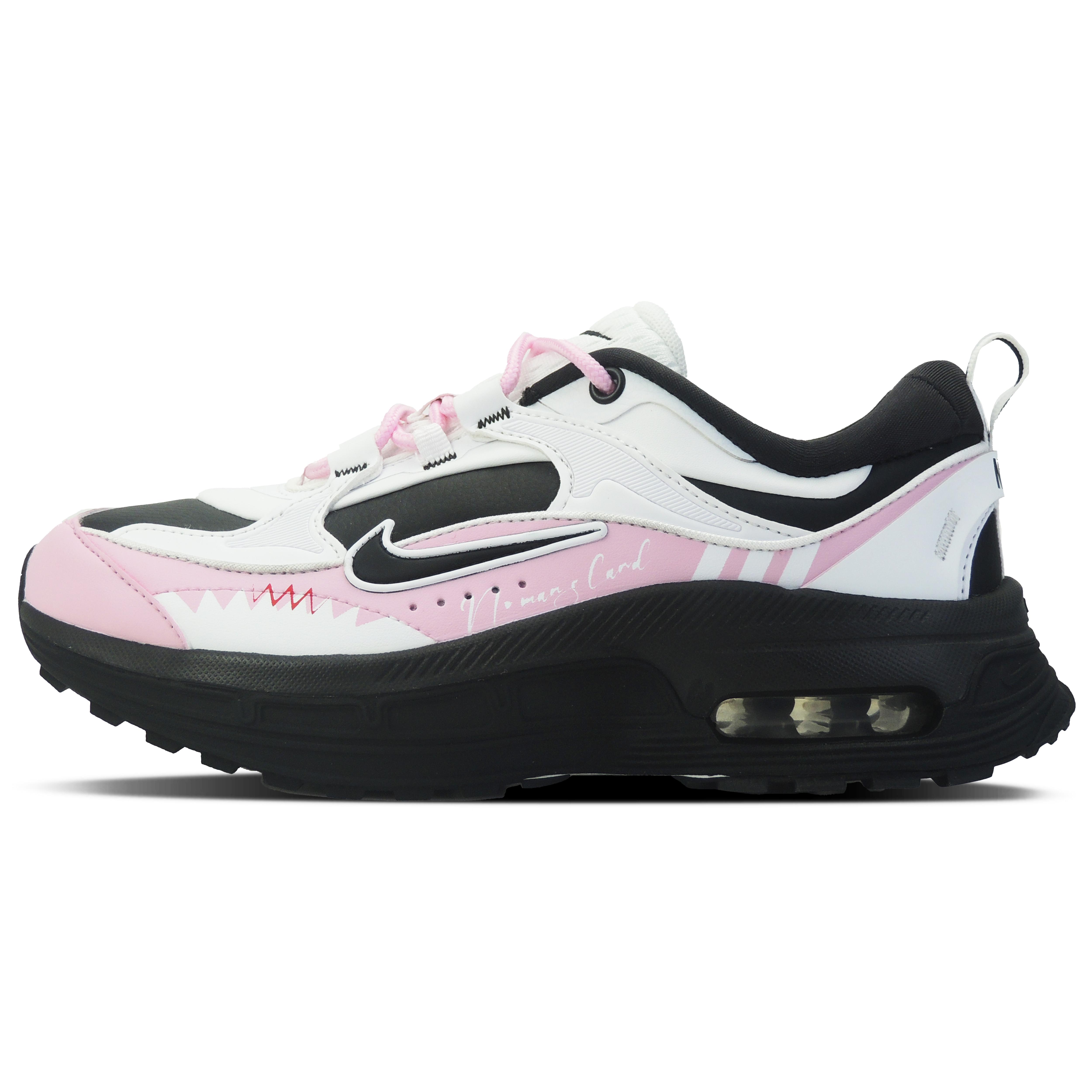 

Nike Air Max Bliss Shark Pepper Slip Resistant Abrasion Resistant Low top Casual Shoes Women s Black Pink FJ7737-101(Team128-) 38.5