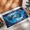 Manchester City Printed Flannel Area Rug Non Slip Soft Polyester Floor Carpet Indoor Decor Mat for Bedroom Living Room Sofa