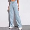 New Women's Jeans Women's High-waisted Slim-fitting Straight Denim Trousers