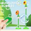 Automatic Sunflower Bubble Gun Electric Street Lamp Soap Bubble Machine Maker Outdoor Games for for Wedding Birthday Party Toys