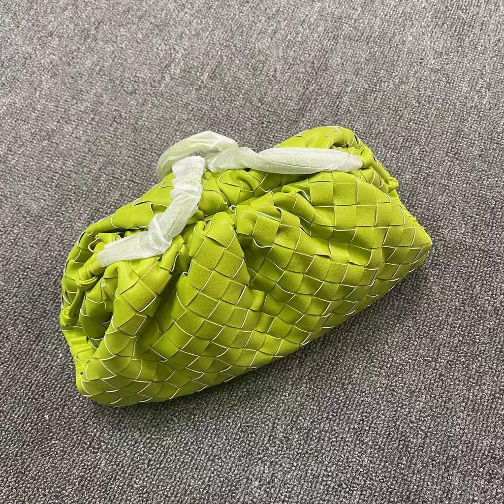 Women's New Pleated Dumpling Bag Genuine Leather Cloud Bag Cowhide Woven Shoulder Bag Crossbody Bag Ashi Ge Same Style