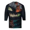 Men's Halloween Printed  Collar Three-Quarter Sleeve