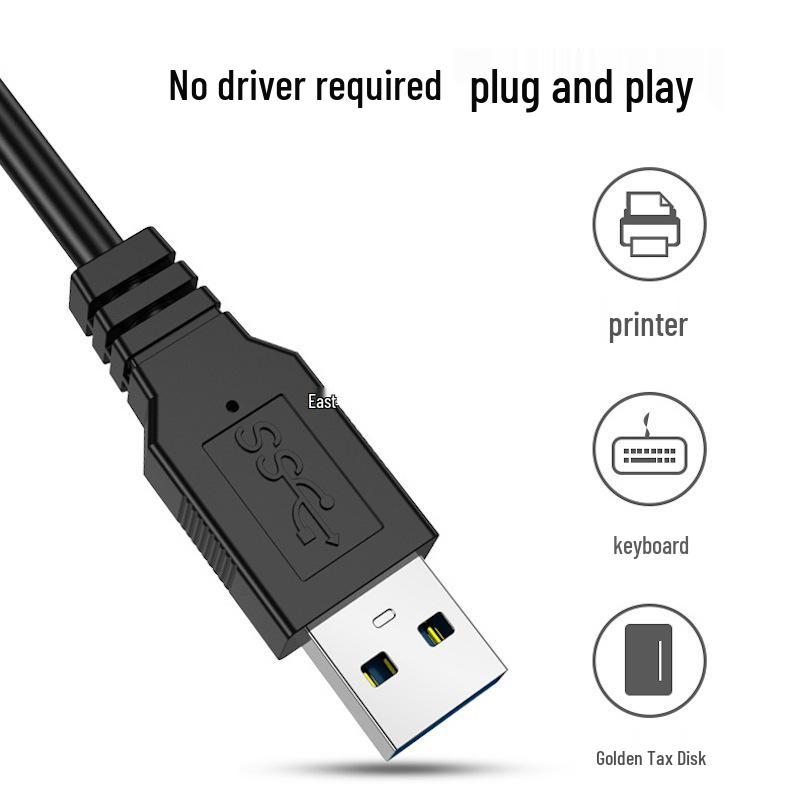 USB 3.0 Multifunctional Desktop & Laptop Hub with Power Supply