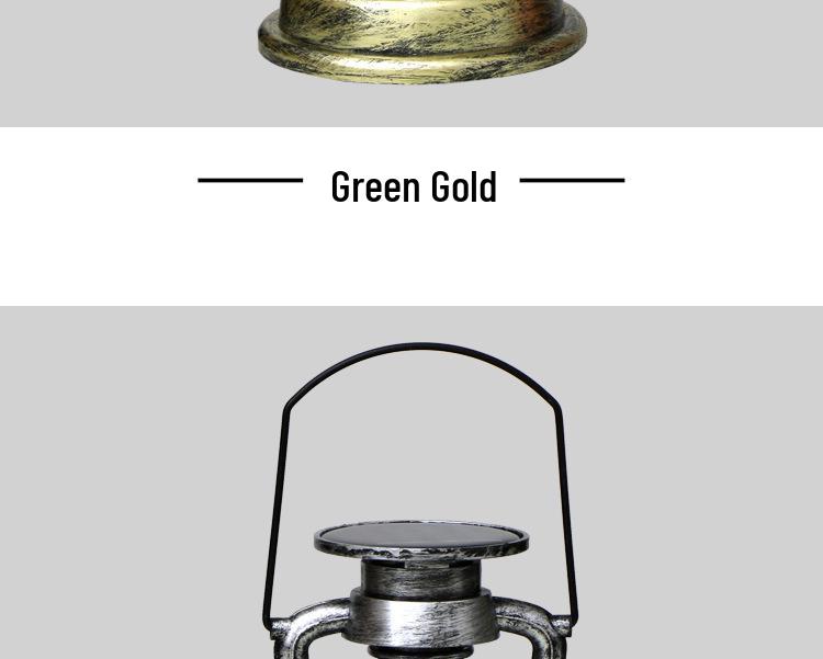 Vintage Solar LED Horse Lantern: Outdoor & Garden Decorative Flame Candle Light