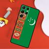 Turkmenistan Flag Phone Case For Samsung Galaxy S25 Ultra S9 S10 S20 S21 FE S22 S23 S24 Plus S24 Ultra Cover