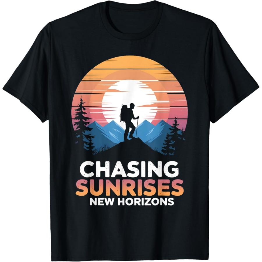 

Chasing Sunrises New Horizons Outdoor Hiking T-Shirt XXXXXL