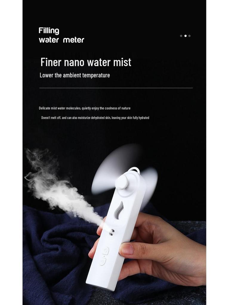Nano Sprayer Multi-Functional USB Handheld Cooling Fan and Hydration Device
