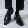 Fashion Groom in formal leather shoes Minimalist and retro British style Leisure Business and Office Elegant adult shoes Plus Size -46
