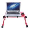 Aluminiumlegierung Bett Klappbarer Laptop Notebook Verstellbarer Computertisch Tischständer Rosarot