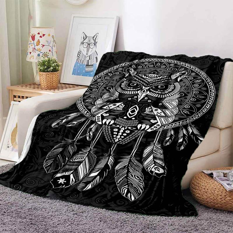 Buy Owl Animal Printed Blanket Children's Warm Blanket Flannel Soft and