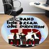 1pc One Direction Music Band Office Round Area Rug, Under Office Chairs Bedroom Living Room Home Decor  a1016294