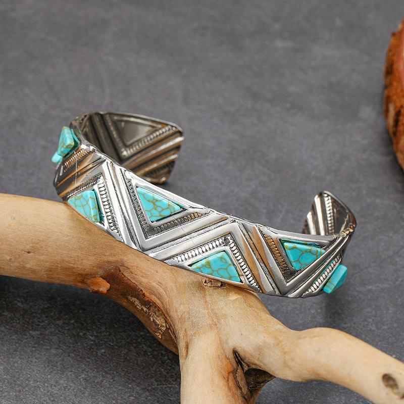 Богемная личность Креативная геометрия Полый регулируемый браслет Женский Нишевый Ретро Этнический стиль Праздничные ювелирные аксессуары