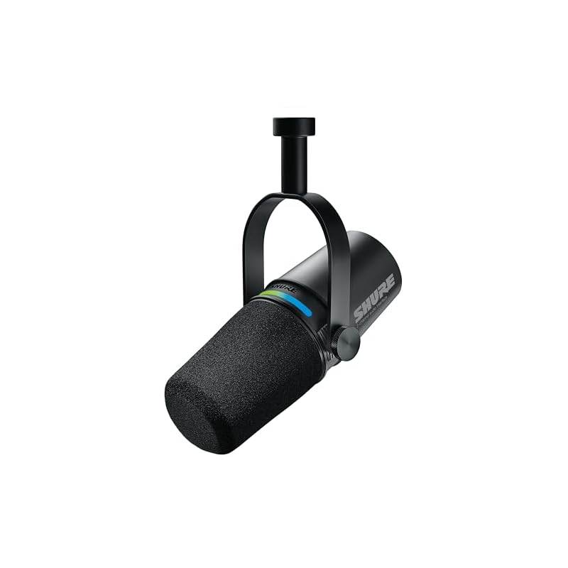 Shure MV7i Smart Mic - USB-C & XLR Microphone for Podcasting, Music & Streaming, Built-in Audio Interface, Auto-Level Mode, Advanced DSP, All-Metal