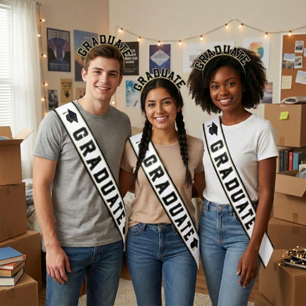 Graduation Theme Graduation Sash Kit Class of 2026 Graduate Sash Belts Etiquette Belt School Party