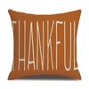 Thanksgiving Linen Pillowcase Autumn Pumpkin Print Pillow Cushion Cover