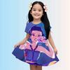 3-14 Year Old Girl KPop Demon Hunters 3d Printed Short Sleeved Dress Loose And Comfortable Party Dress 100-160