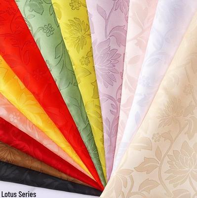 Țesătură Jacquard cu Textură de Lotus cu Model Închis pentru Genți de Mână și Cosplay Hanfu