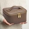 ROWNYEON Makeup Large Capacity Cosmetic Vanity Bag with Brush and Perfect for Makeup Tools Pouch, Pouch, Pocket, Travel-Friendly, Waterproof,